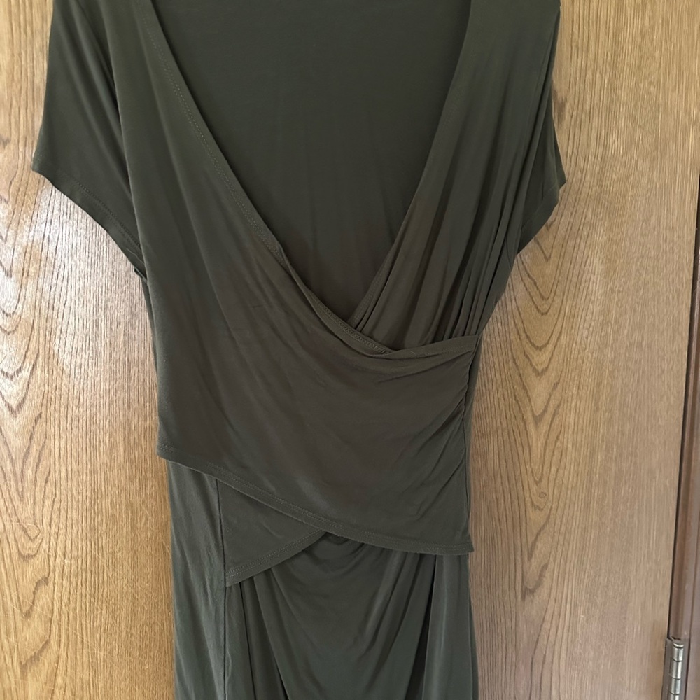 Olive Green Wrap shirt